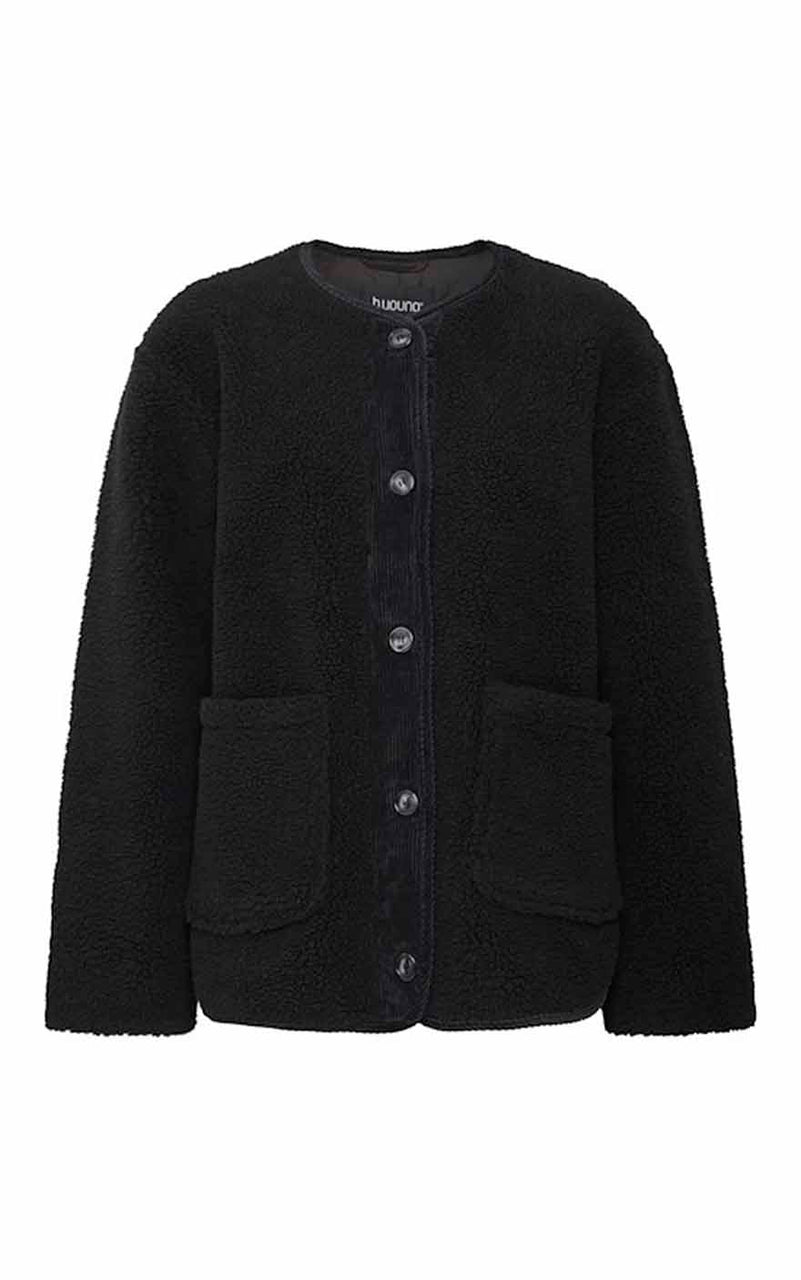 Cotty Jacket in Black Fleece