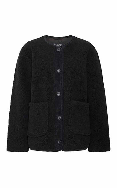 Cotty Jacket in Black Fleece