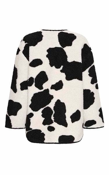 Cotata Jacket in Black Cow Fleece