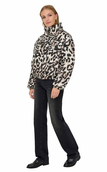 Moon Puffer in Tiger's Eye with Black Leopard