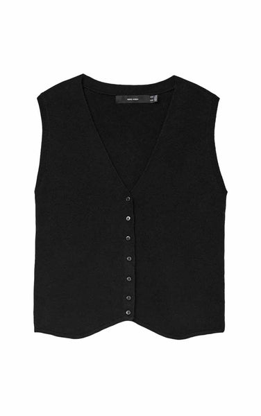 Gold Art Vest in Black