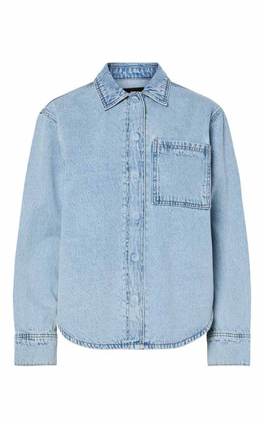 Jophine Denim Shirt in Light Blue Denim