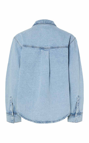 Jophine Denim Shirt in Light Blue Denim