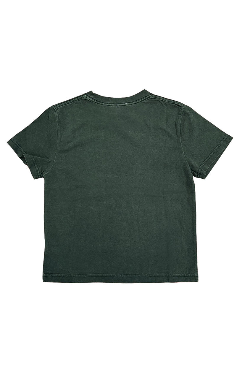 Lil Mineral Wash Tee in Dark Green