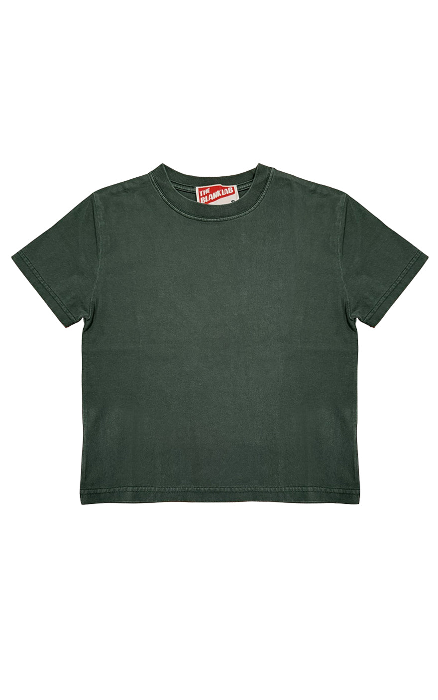 Lil Mineral Wash Tee in Dark Green