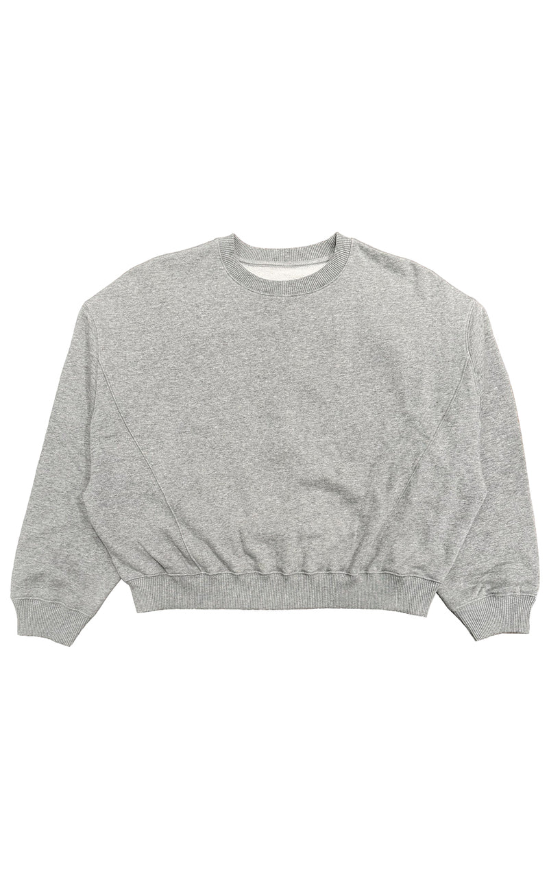 Maggie Slouch Sweatshirt in Heather Grey