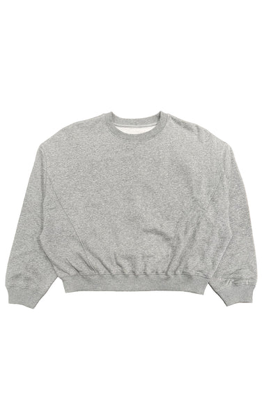 Maggie Slouch Sweatshirt in Heather Grey