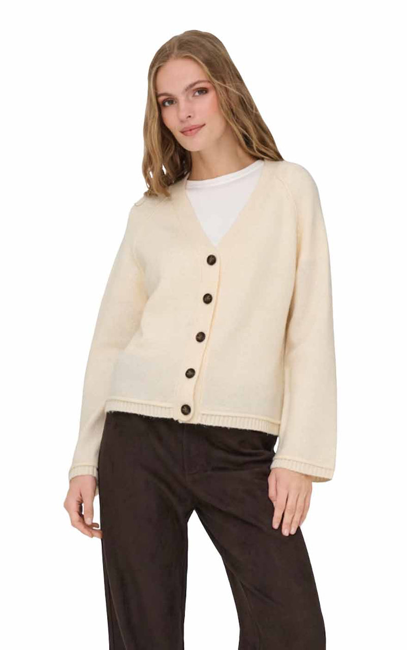 Hazel Cardigan in Whitecap Grey Melange