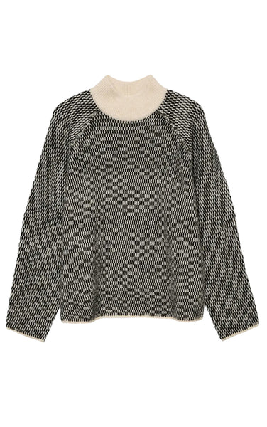 Feliz Sweater in Birch & Black