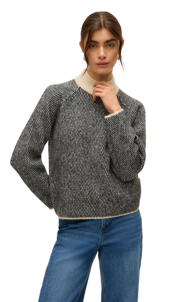 Feliz Sweater in Birch & Black