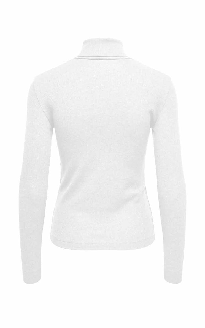 Lucky Rollneck Long Sleeve in White