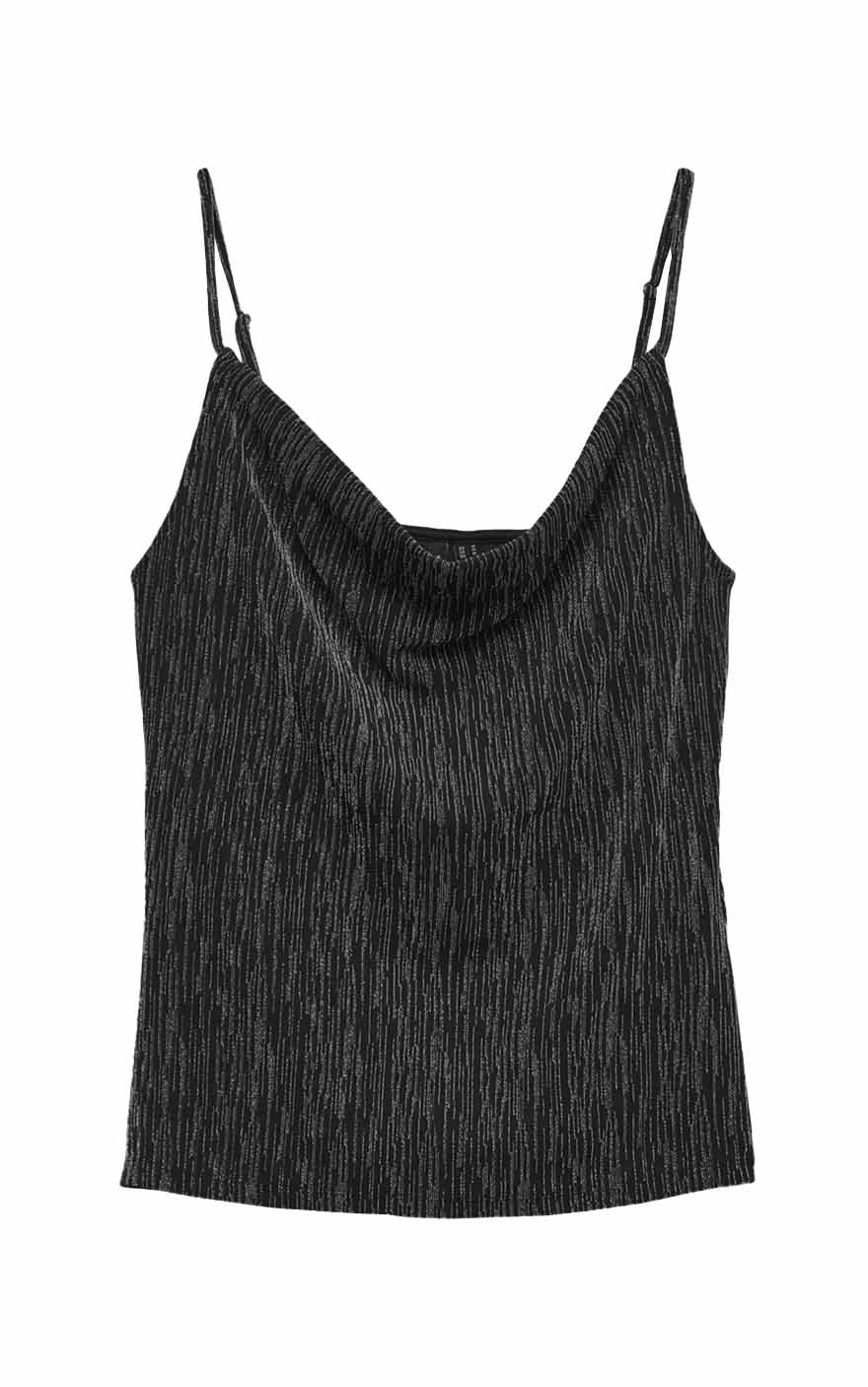 Rita Singlet in Black with Black