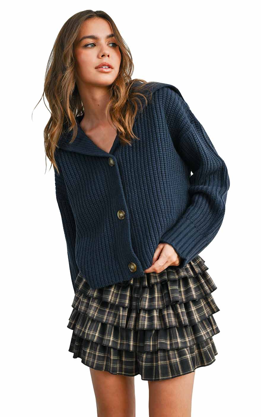 Hey Sailor Cardigan in Navy