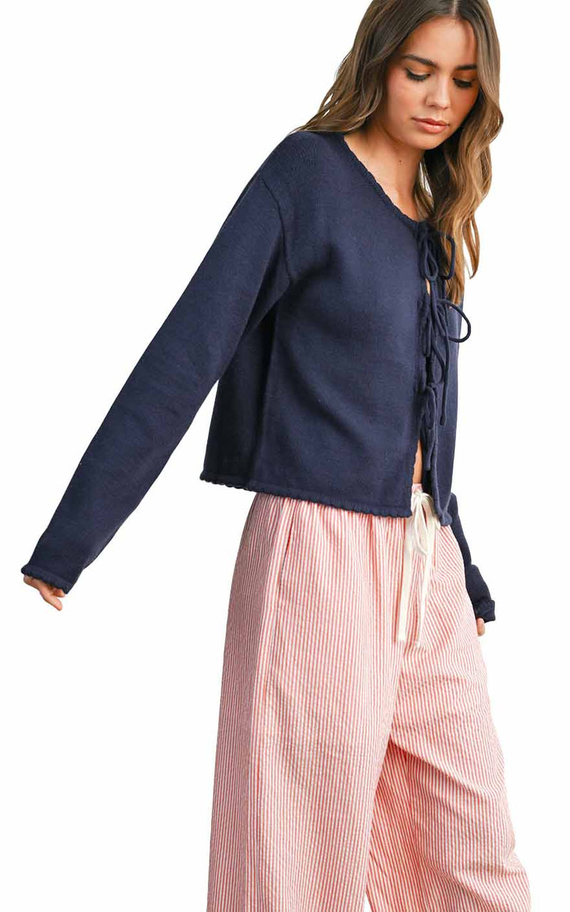 Milo Cardigan in Navy