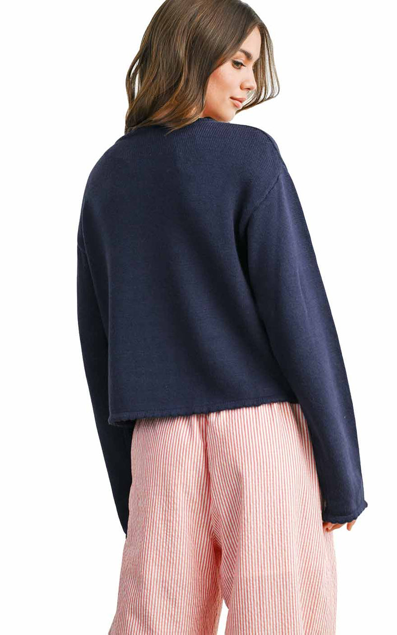 Milo Cardigan in Navy