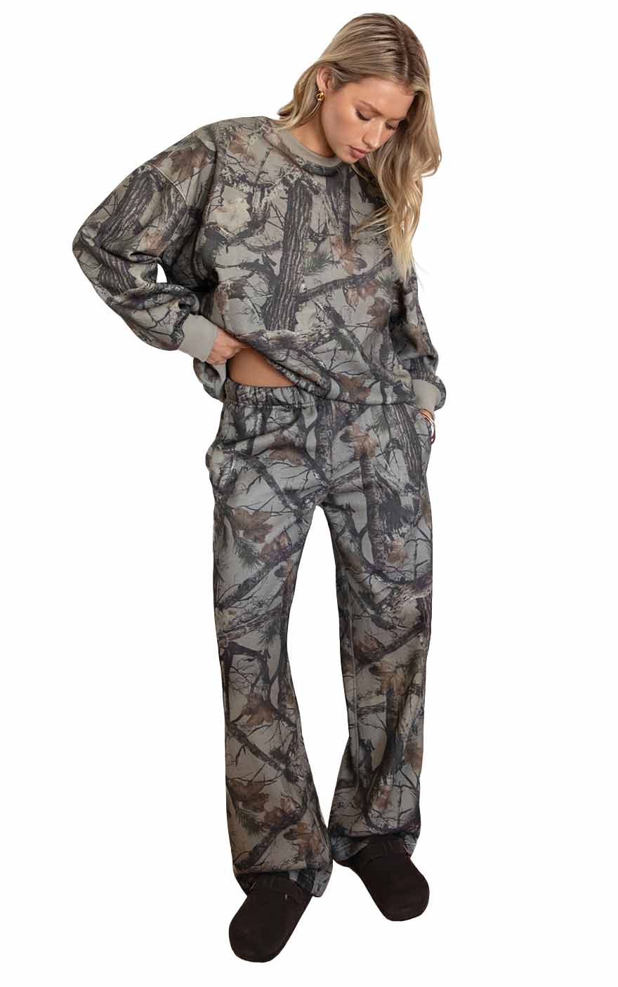 Elk Sweatpants in Sage Camo