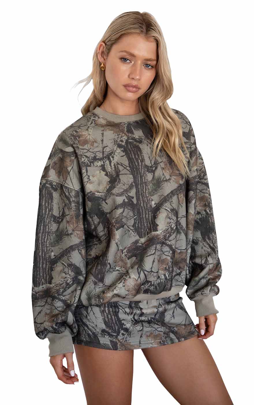 Elk Sweatshirt in Sage Camo