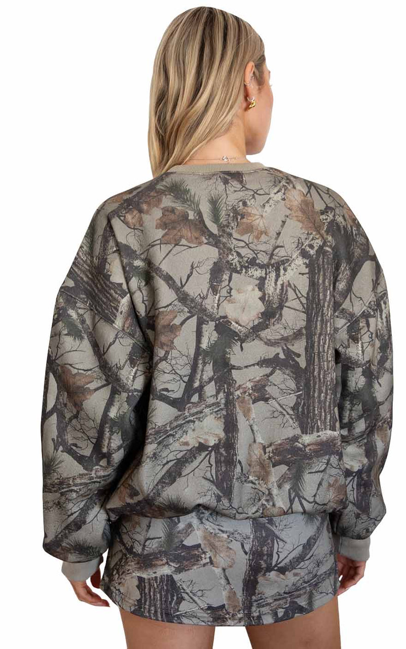 Elk Sweatshirt in Sage Camo