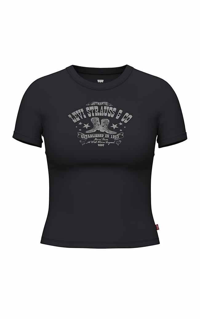 Graphic Ringer Rickie ‘Metallic Boot Post’ Tee