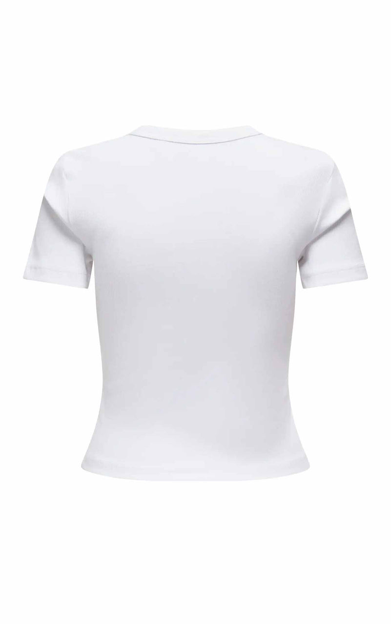 Val Short Sleeve Tee in Bright White