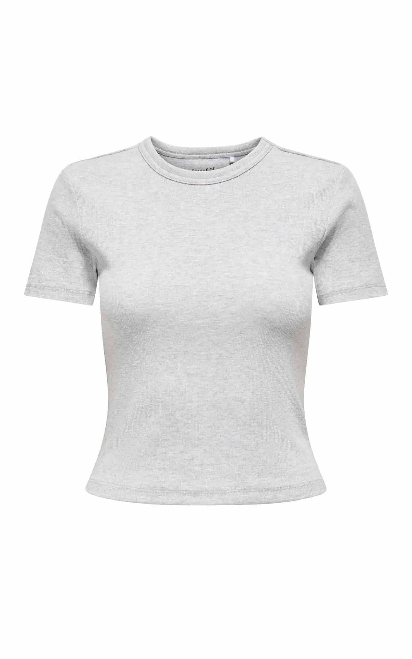 Val Short Sleeve Tee in Light Grey Melange