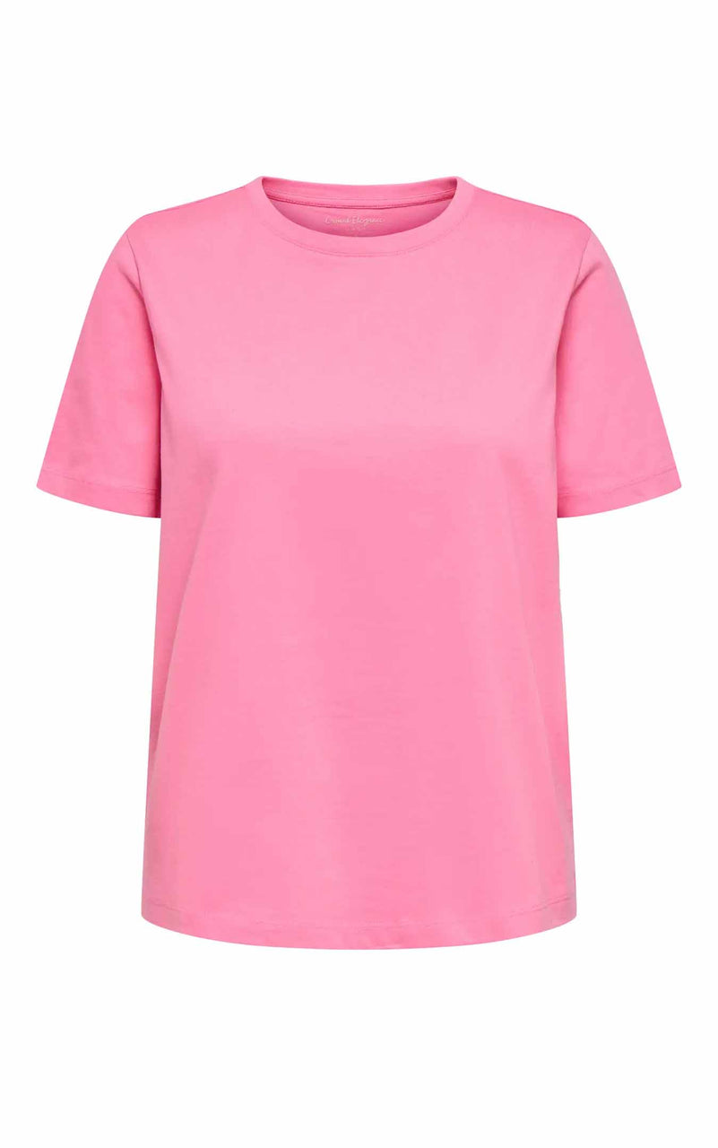 Freja Short Sleeve Tee in Sachet Pink