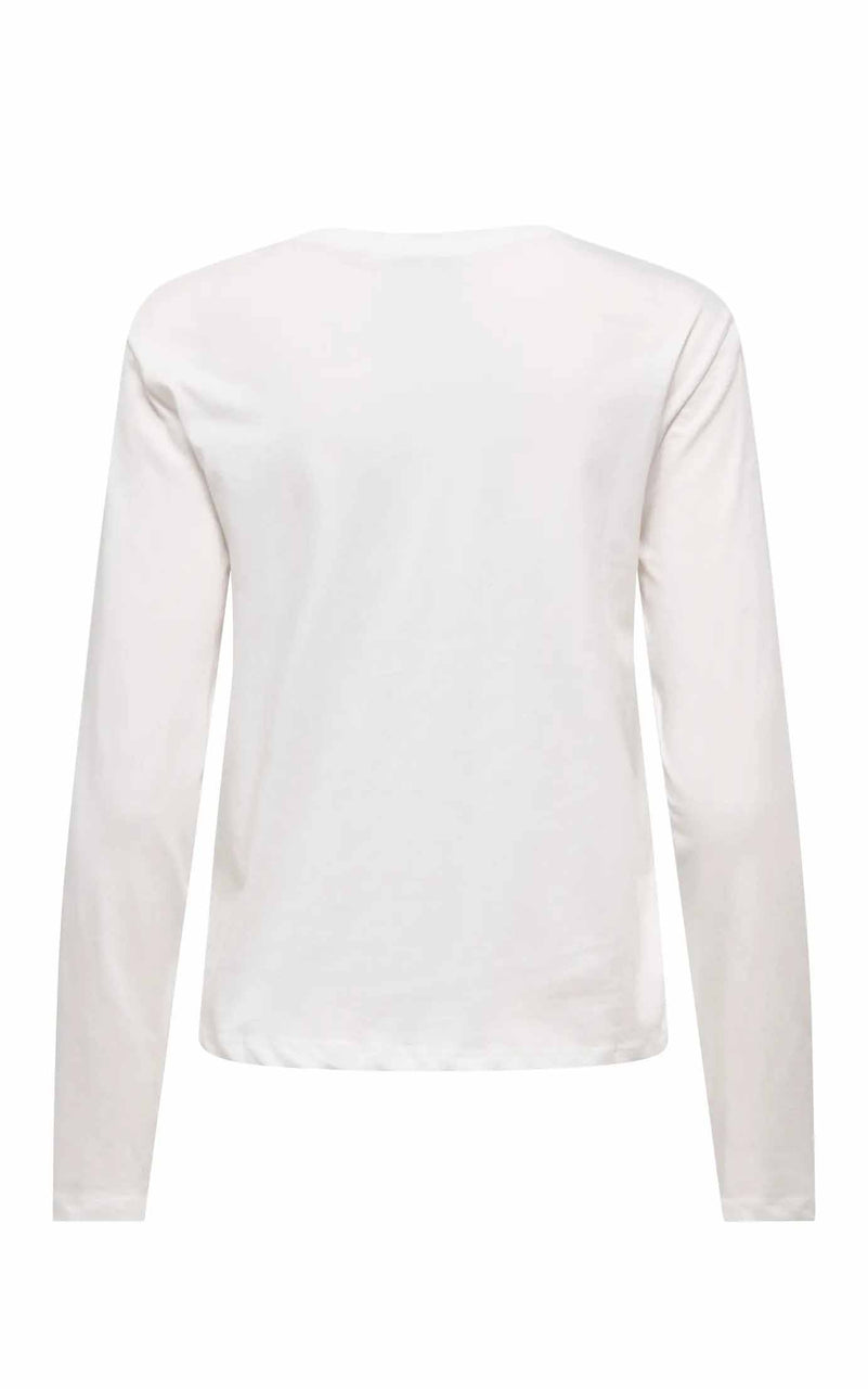 Rex Long Sleeve Tee in Cloud Dancer