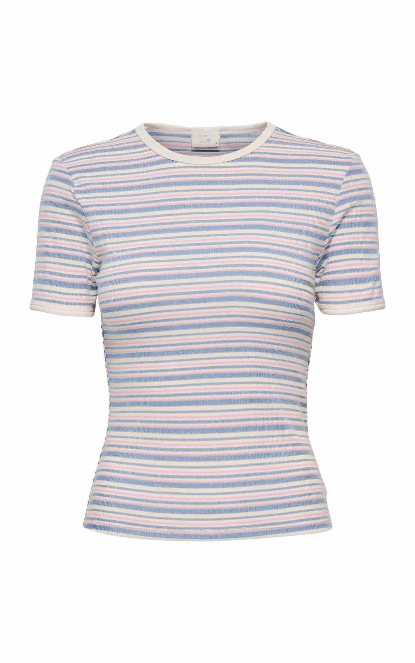 Lada Short Sleeve Top in Cashmere Blue Mix