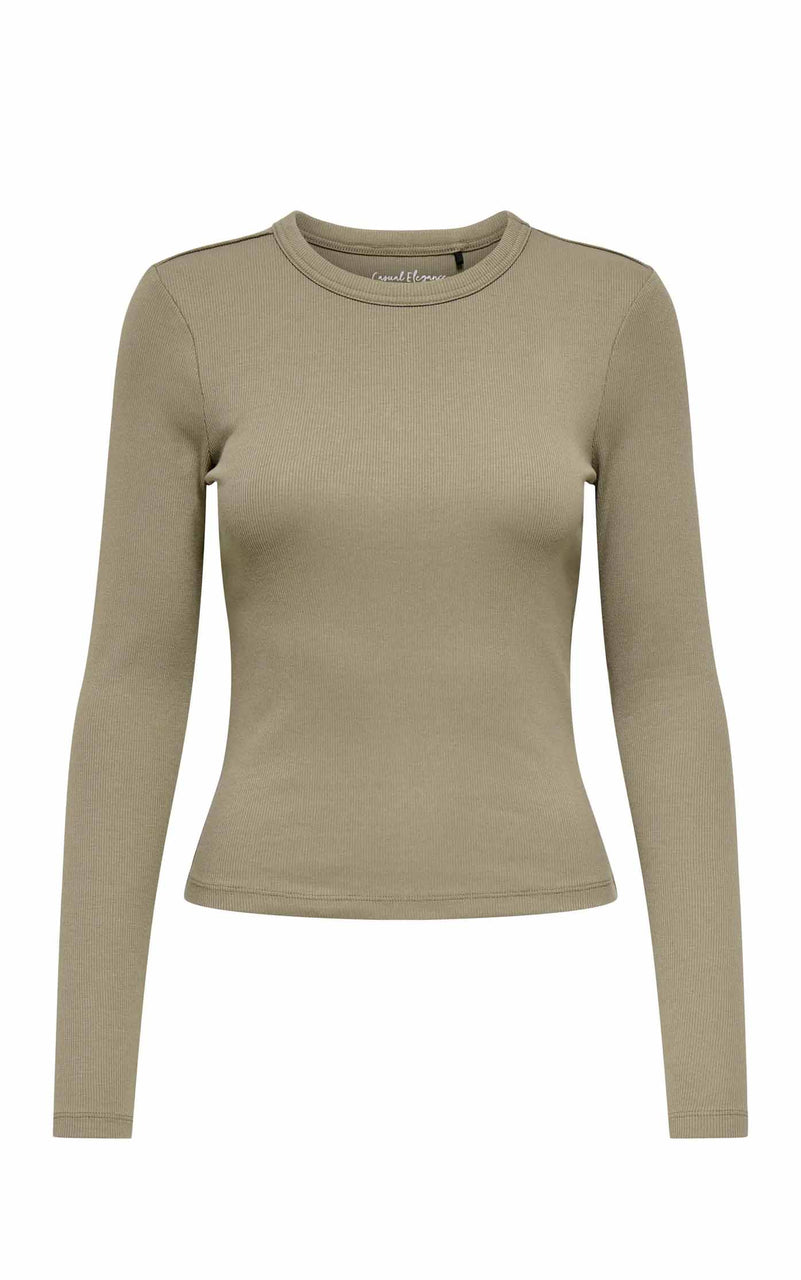 Val Long Sleeve Tee in Walnut