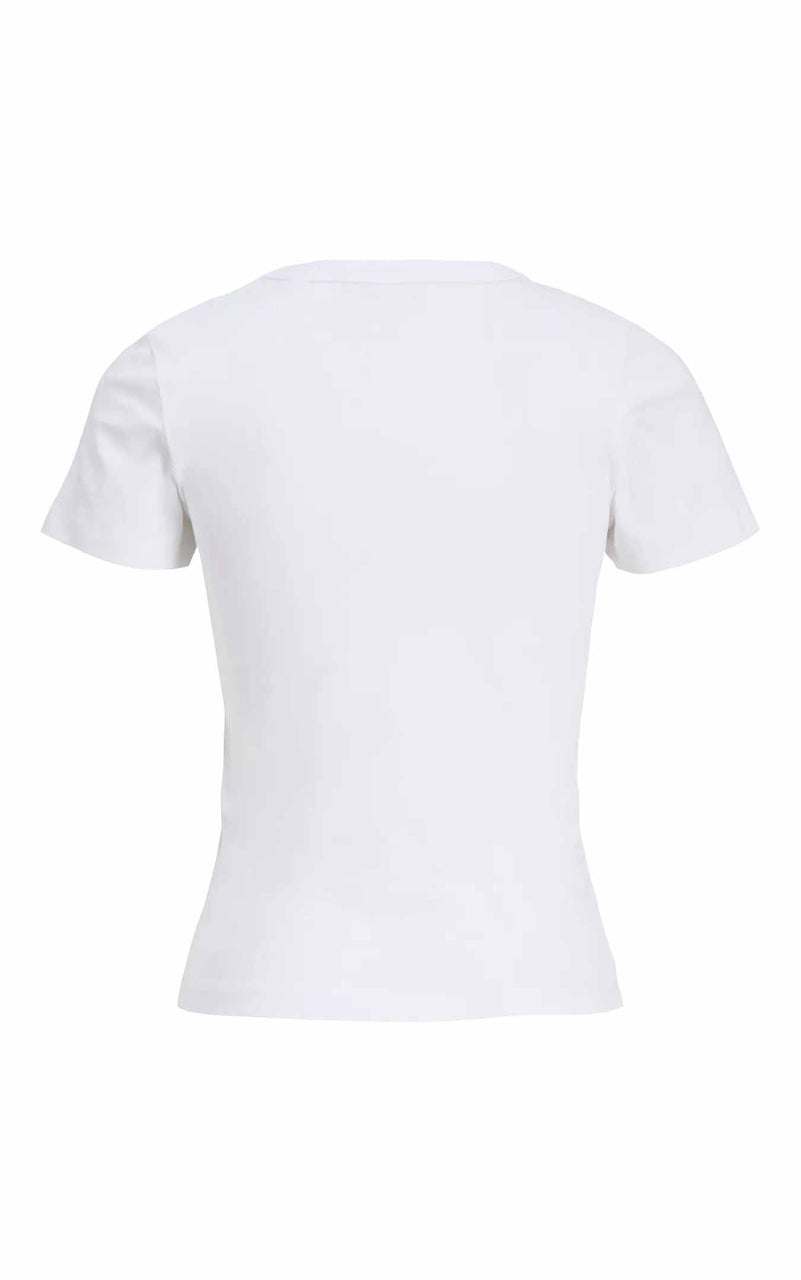 Gigi Print Tee in White with Bambi