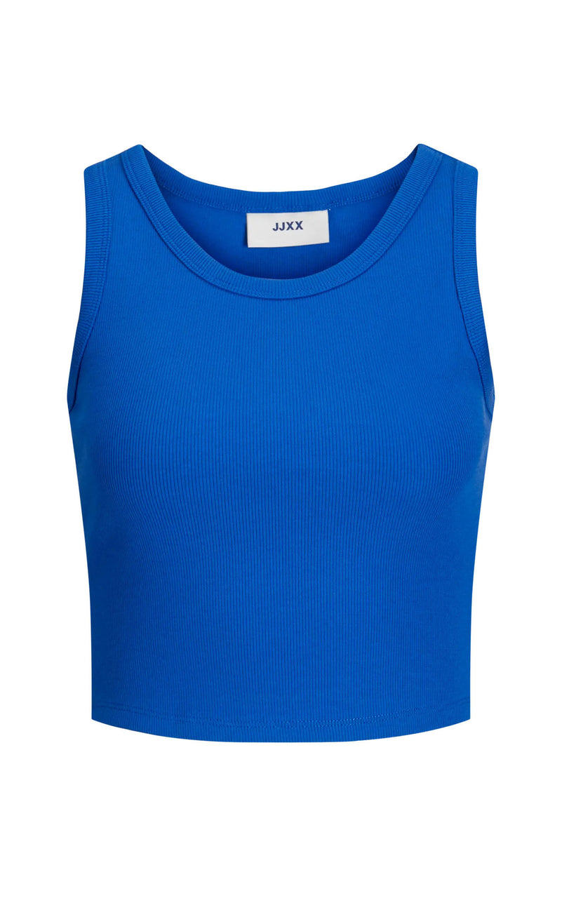Fallon Rib Tank in Blue Iolite