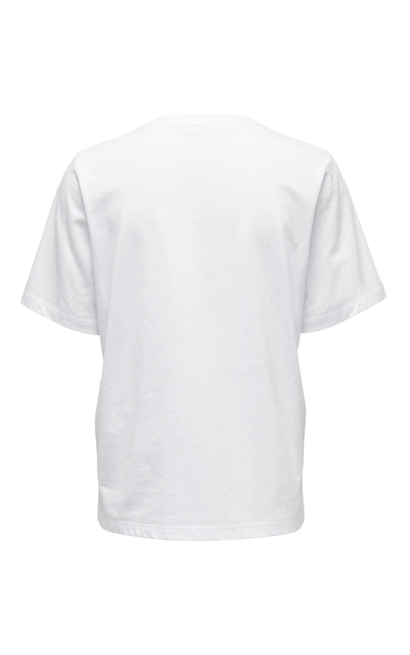 Only Short Sleeve Tee in White