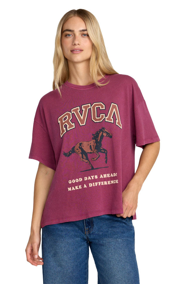 Move On BF Tee in Mulberry