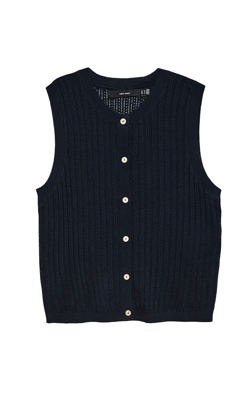 New Lex Sun Knit Vest in Navy Blazer