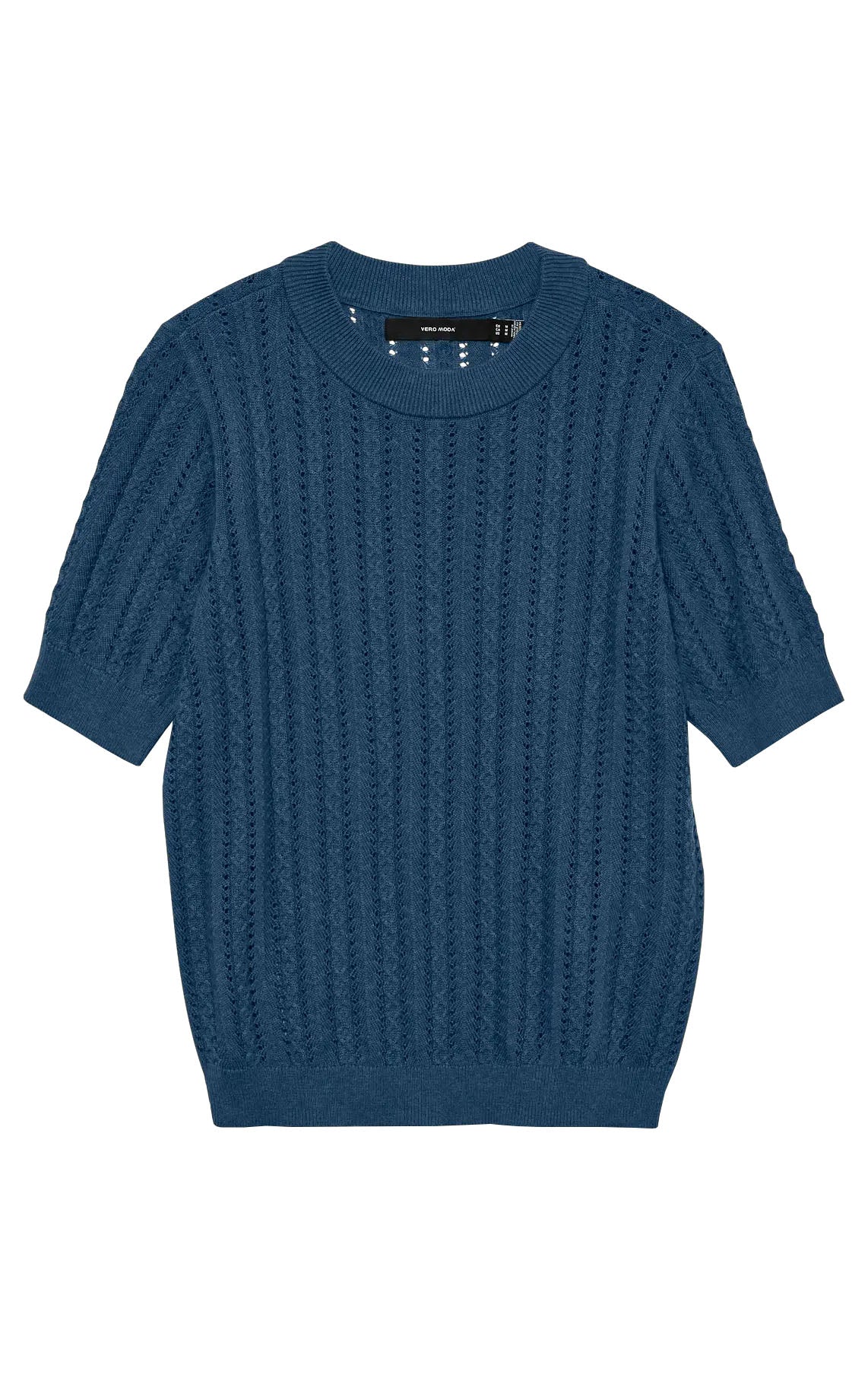 Morena 2/4 O-Neck in Dark Denim