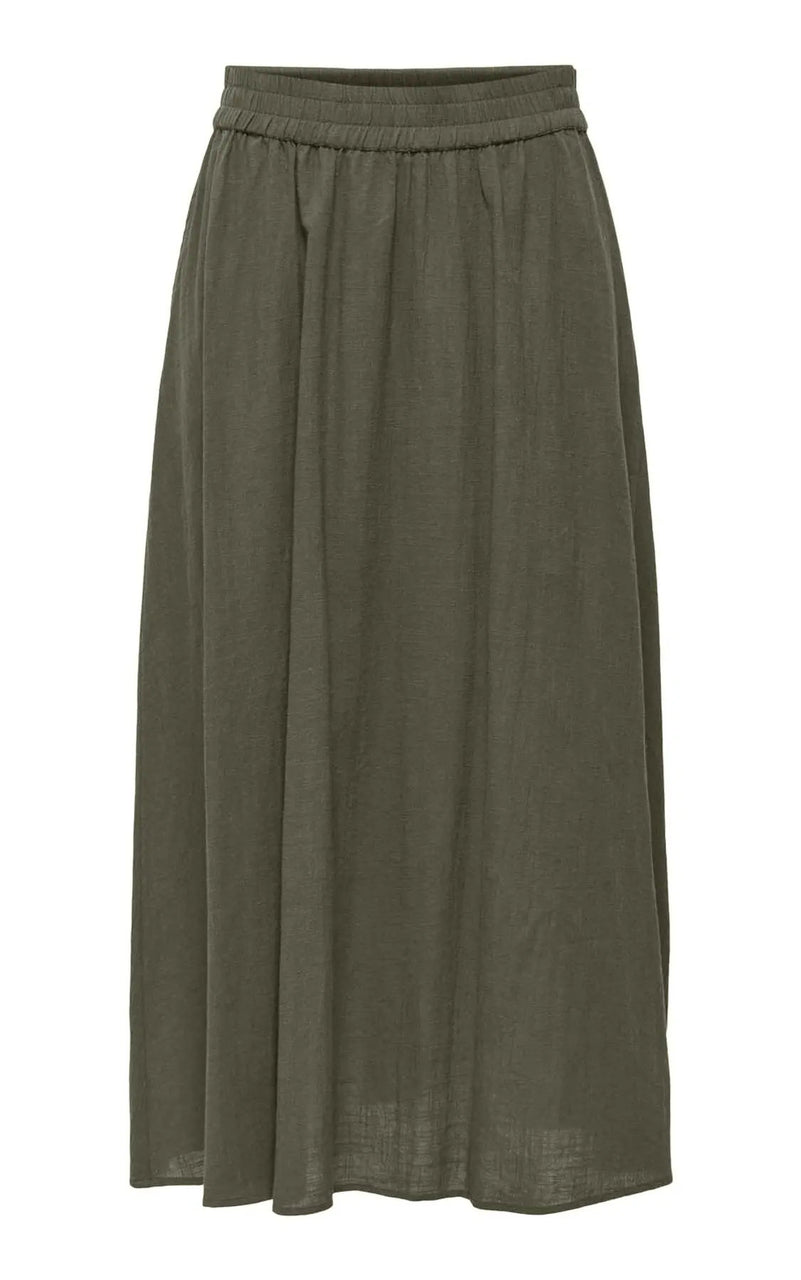 Tizana Long Skirt in Grape Leaf