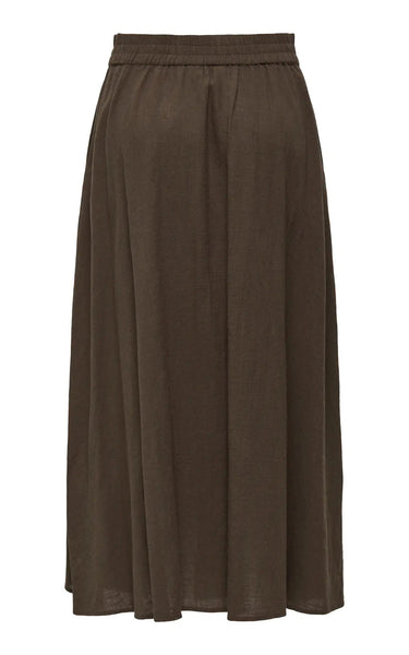 Tizana Long Skirt in Chocolate Martini