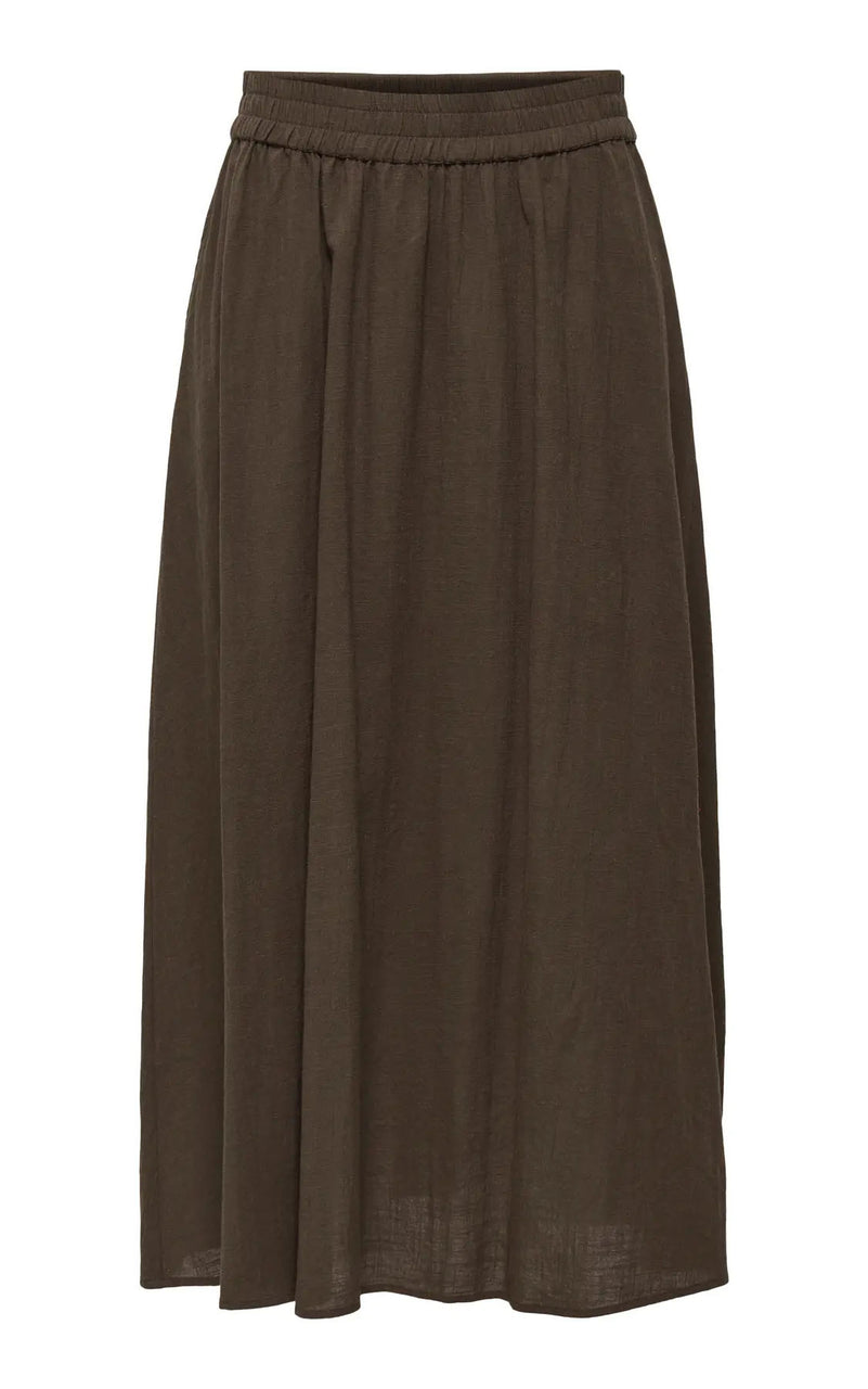Tizana Long Skirt in Chocolate Martini
