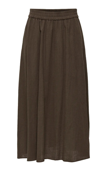 Tizana Long Skirt in Chocolate Martini