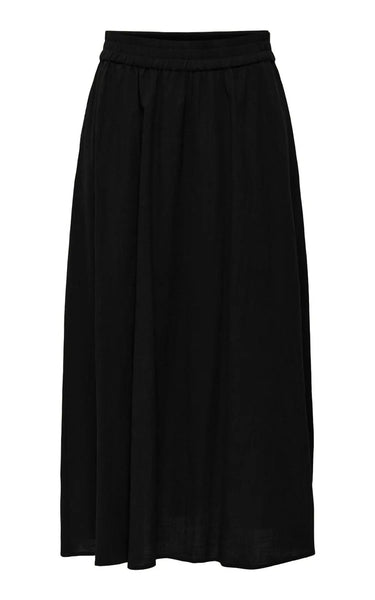 Tizana Long Skirt in Black