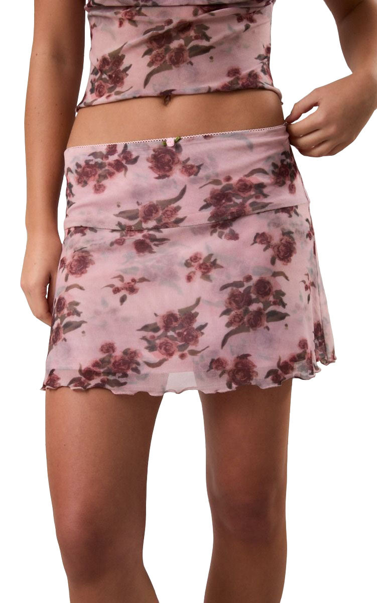 Harmony Skirt in Rose Floral