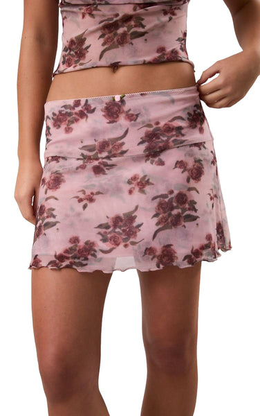 Harmony Skirt in Rose Floral