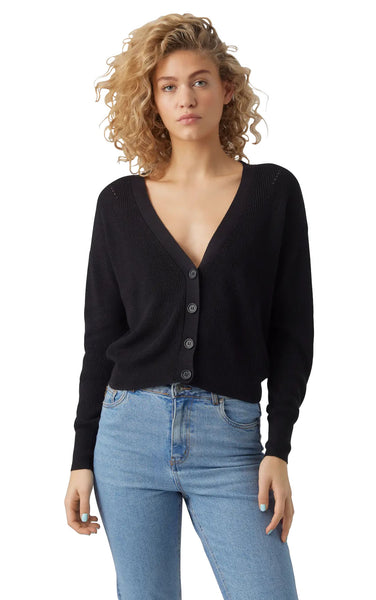 New Lex Sun Short Cardigan in Black