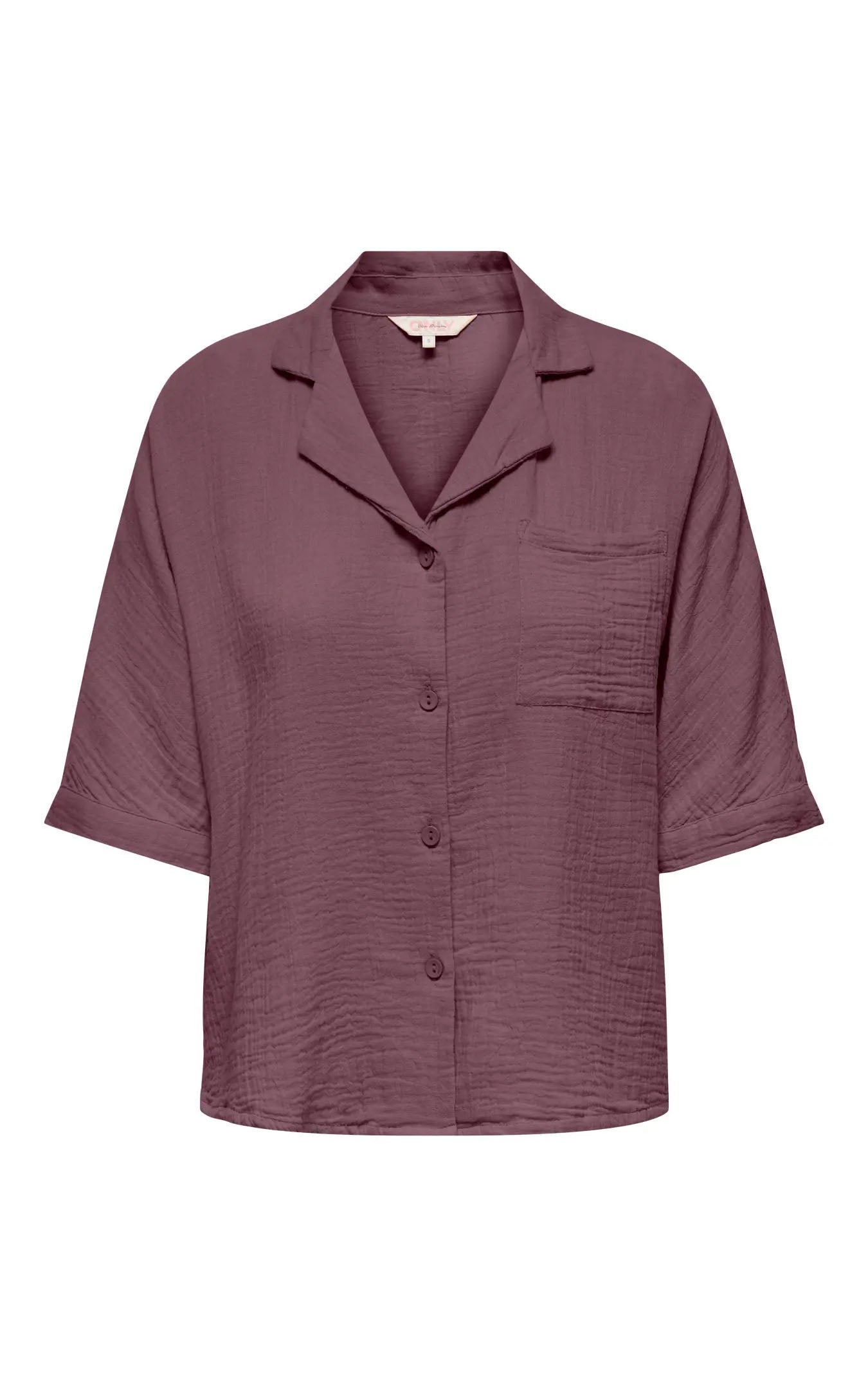 Thyra Short Sleeve Shirt in Rose Brown