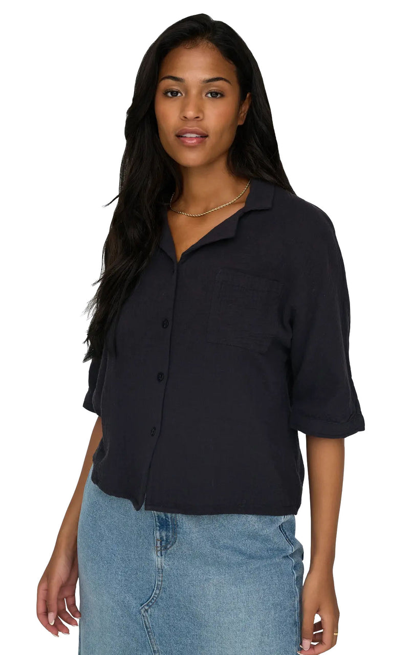 Thyra Short Sleeve Shirt in Phantom