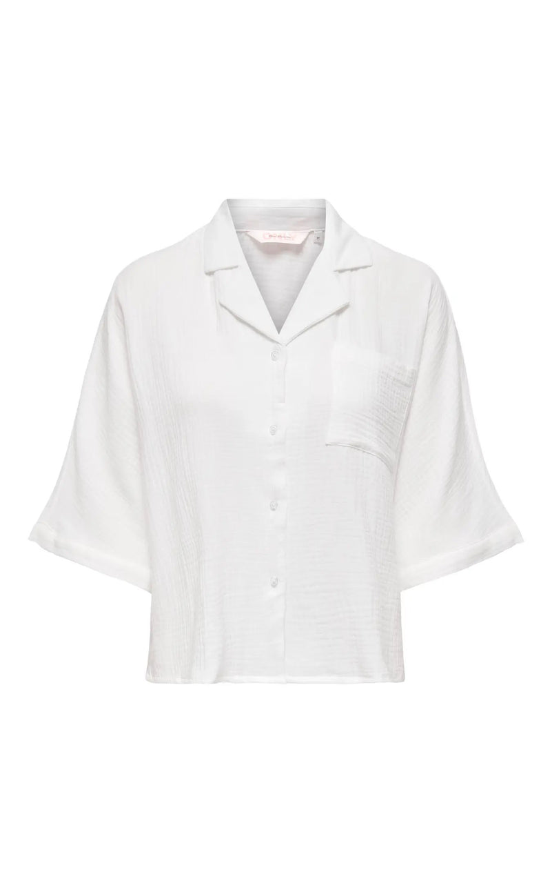 Thyra Short Sleeve Shirt in Cloud Dancer