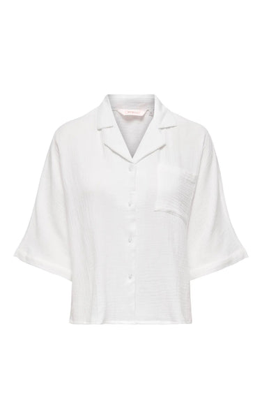 Thyra Short Sleeve Shirt in Cloud Dancer