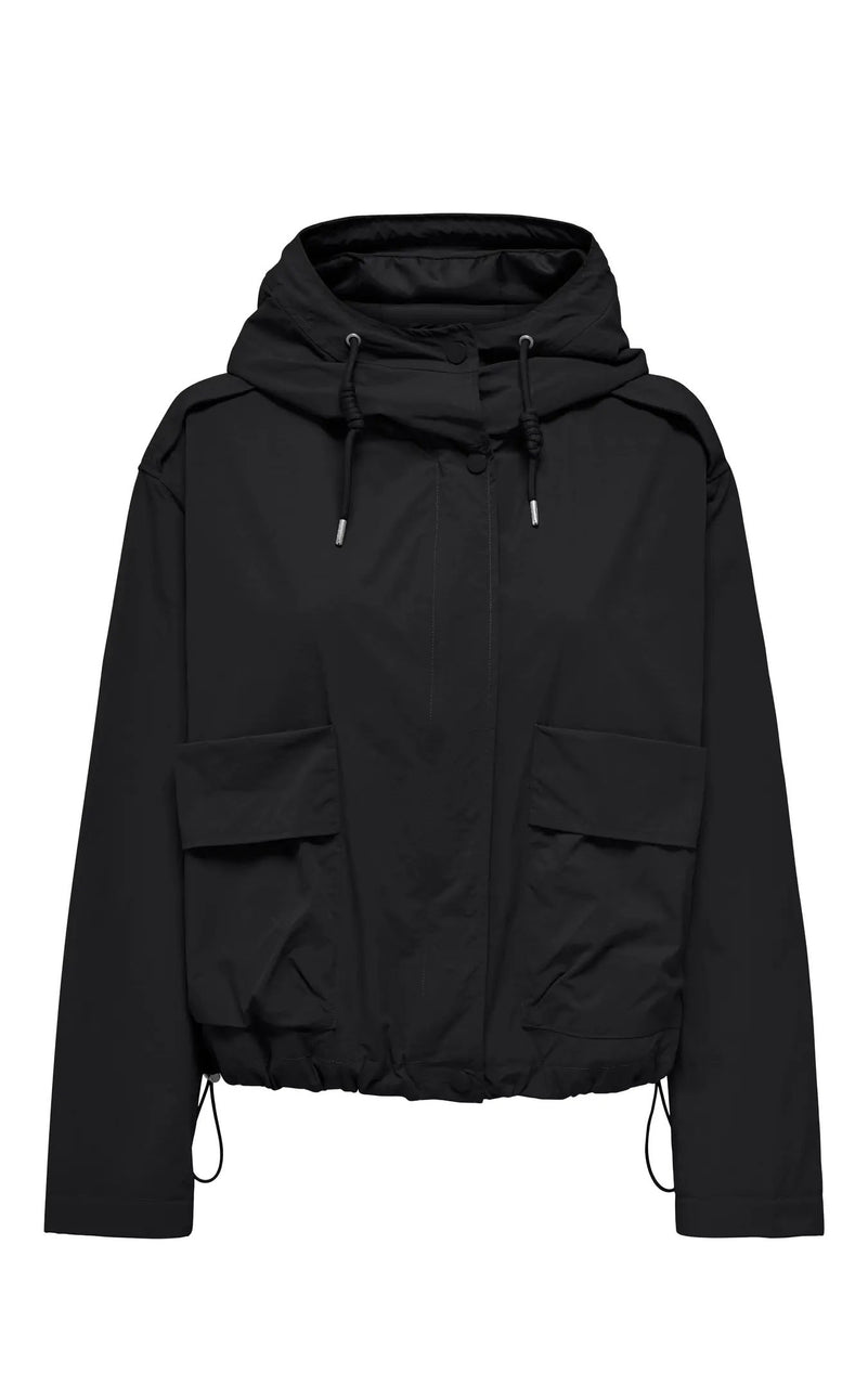 Mamba Short Parka Jacket in Black