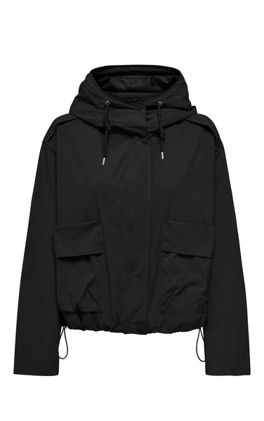 Mamba Short Parka Jacket in Black