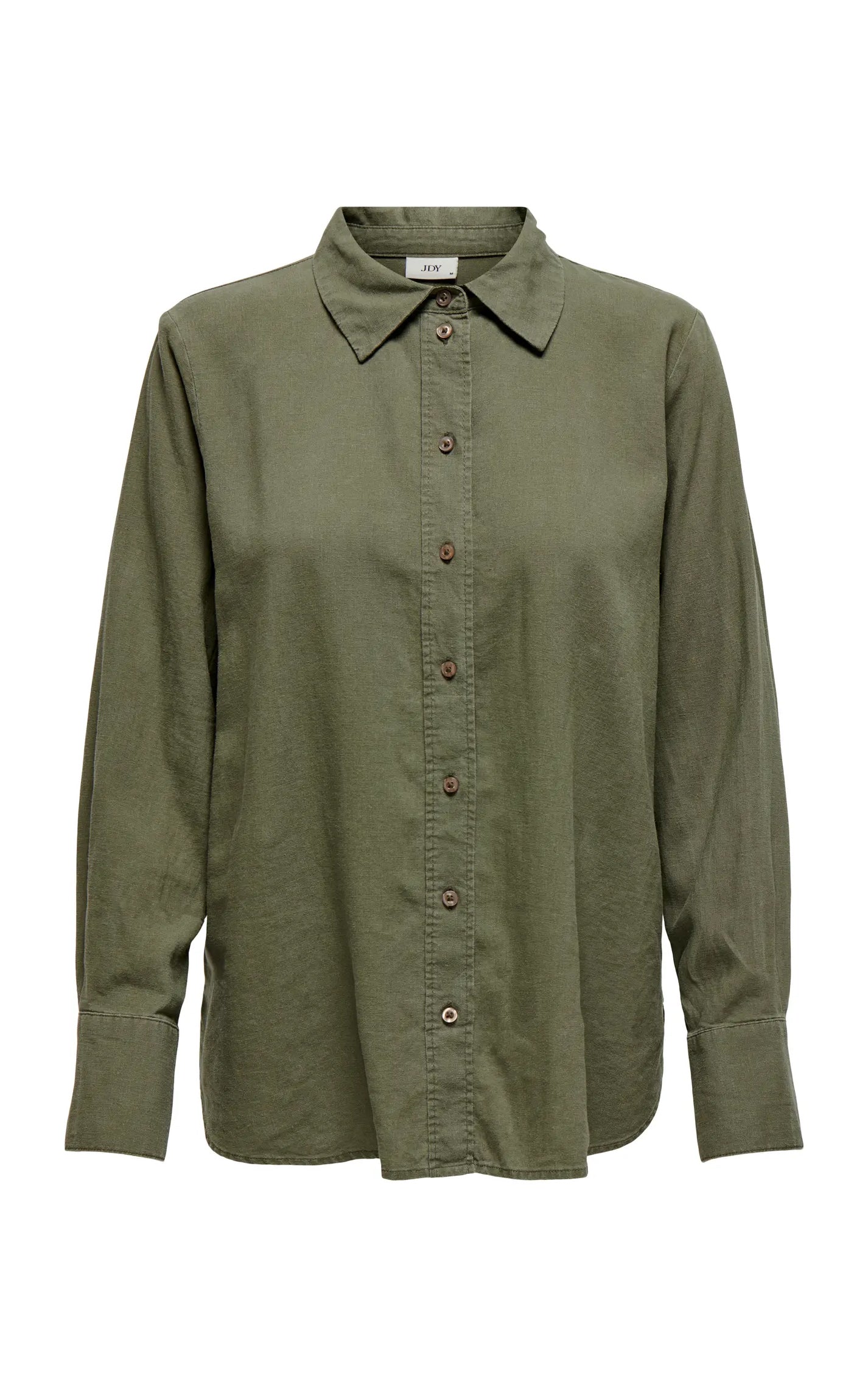 Say Long Sleeve Linen Loose Shirt in Kalamata